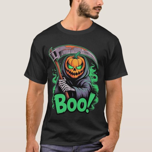 Jack-O-Reaper Halloween Tシャツ (正面)