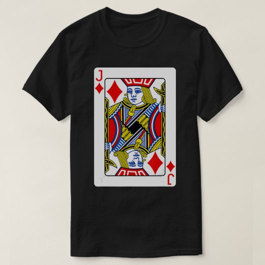 Jack Of Diamondsのカー遊ドTシャツトランプのポーカー選手 Tシャツ (デザイン正面)