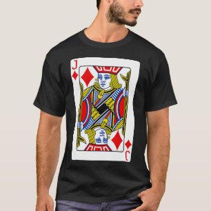 Jack Of Diamondsのカー遊ドTシャツトランプのポーカー選手 Tシャツ