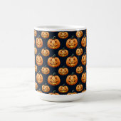 Jack o'Lanterns on Black コーヒーマグカップ (中央)