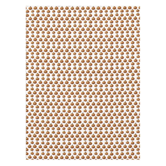 Jack O'Lanterns on White テーブルクロス (正面)