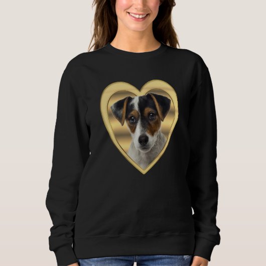 Jack Russel Terrier Dog Heart  Jack Russel Terrier スウェットシャツ (正面)