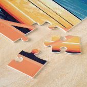 Jack Russel Terrier Surfing ジグソーパズル (側面)