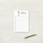 Jack RussellパーソナライズされたがIT後のメモをリストに掲載 ポストイット (デスク上)