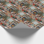 Jack Russell Christmas Present Unboxing Mayhem ラッピングペーパー (角)