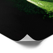 Jack Russell Dog in St. Patrick's Day Dress ポスター (角)