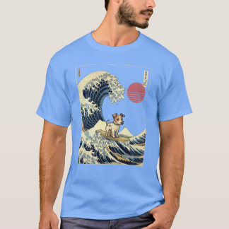 Jack Russell Kanagawa Japanese Surfing Wave friend Tシャツ