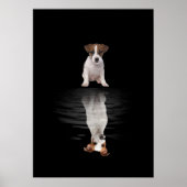 Jack Russell Love Cute Jack Russell ポスター (正面)