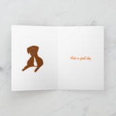 Jack Russell Terierカスタマイズ可能な誕生日カード カード (内部)