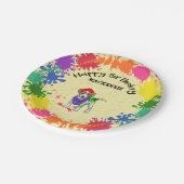 Jack Russell Terier Dogおもしろいアートパーティー     ペーパープレート (アングル)