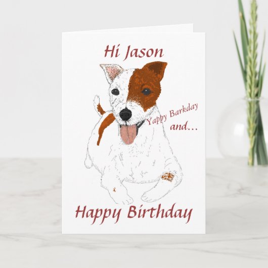 Jack Russell Terrier名の先頭を追加 カード (正面)