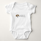 jack russell terrier – より多くの品種 ベビーボディスーツ (正面)