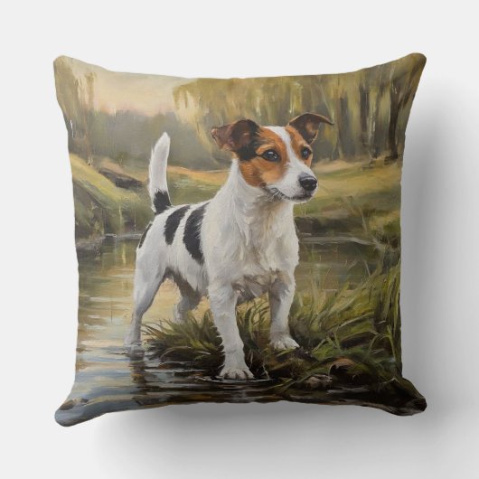 Jack Russell Terrier クッション (裏面)