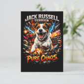 Jack Russell Terrier サンキューカード (スタンド正面)