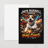 Jack Russell Terrier サンキューカード (正面/裏面)