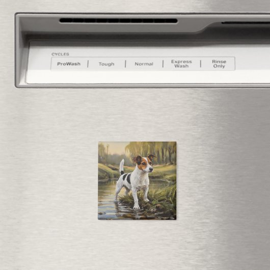 Jack Russell Terrier マグネット (インサイチュ (食洗機))