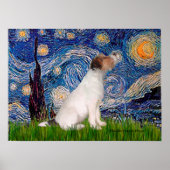 Jack Russell Terrier 5 - Starry Night ポスター (正面)