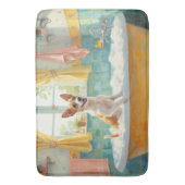 Jack Russell Terrier Bath Time Playful Bathroom De バスマット (正面縦)