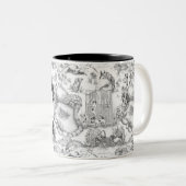 JACK RUSSELL Terrier Black Toile(カスタマイズ付) ツートーンマグカップ (正面右)