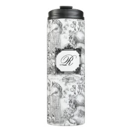 JACK RUSSELL Terrier Black Toile w/Monogram タンブラー