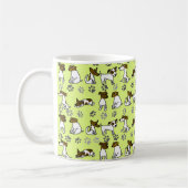 Jack Russell Terrier Cartoon Mug コーヒーマグカップ (左)