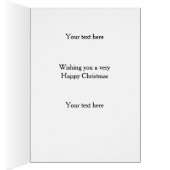 Jack Russell Terrier 'Cheese Tax' Christmas card (内側 (右))