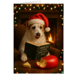 Jack Russell Terrier 'Cheese Tax' Christmas card
