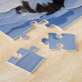 Jack Russell Terrier Christmas Boat Holiday ジグソーパズル (側面)