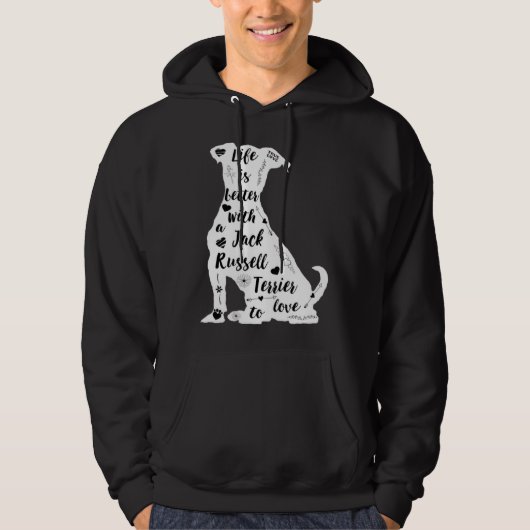 Jack Russell Terrier Design for Terrier Dog Lovers パーカ (正面)