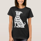 Jack Russell Terrier Design for Terrier Dog Lovers Tシャツ (正面)