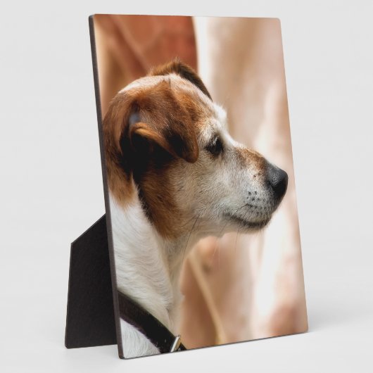 JACK RUSSELL TERRIER DOG フォトプラーク (側面)