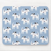 Jack Russell Terrier Dog Blue マウスパッド (正面)