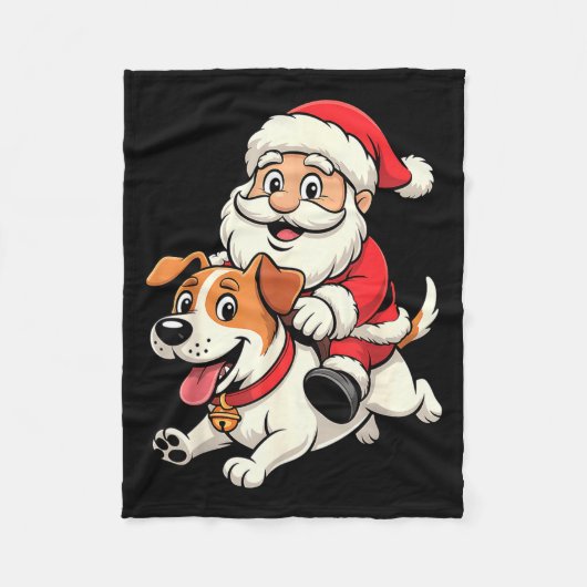 Jack Russell Terrier Dog Lover Kids Men Women Chri フリースブランケット (正面)