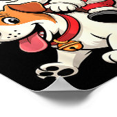 Jack Russell Terrier Dog Lover Kids Men Women Chri ポスター (角)