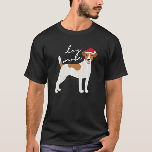 Jack Russell Terrier Dog Mom Christmas Tシャツ (正面)