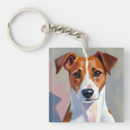 Jack Russell Terrier | Dog Painting Pet キーホルダー