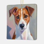 Jack Russell Terrier | Dog Painting Pet セラミックオーナメント (左)
