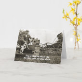 JACK RUSSELL TERRIER DOGS PHOTO 1890's MAN W/ JACK カード (黄色い花)