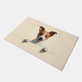Jack Russell Terrier Doormat Art ドアマット (アングル)