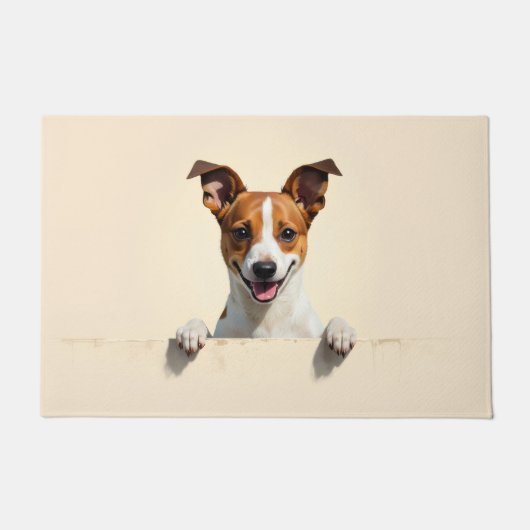 Jack Russell Terrier Doormat Art ドアマット (正面)