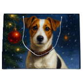 Jack Russell Terrier Gift Bag ラージペーパーバッグ (正面)