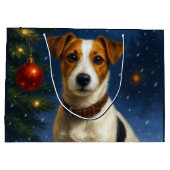 Jack Russell Terrier Gift Bag ラージペーパーバッグ (裏面)