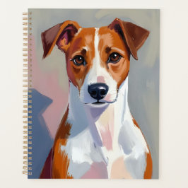 Jack Russell Terrier Painting Dog Pet プランナー手帳