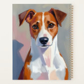 Jack Russell Terrier Painting Dog Pet プランナー手帳 (裏面)