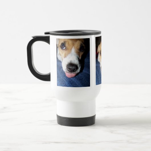 Jack Russell Terrier Puppy Dog Mug トラベルマグ (左)