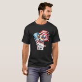 Jack Russell Terrier USA Flag Tシャツ (正面フル)