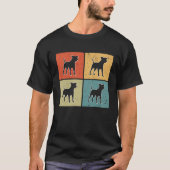 Jack Russell Terrier Vintage 3 Tシャツ (正面)