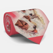 Jack Russell terriers print ネクタイ (ロール)