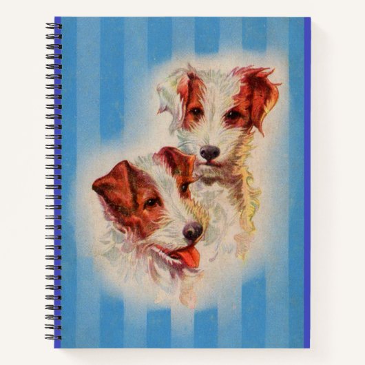 Jack Russell terriers print ノートブック (正面)
