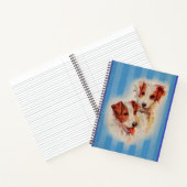 Jack Russell terriers print ノートブック (内部)